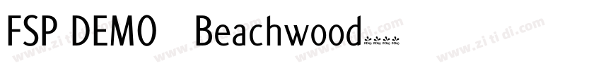 FSP DEMO   Beachwood字体转换